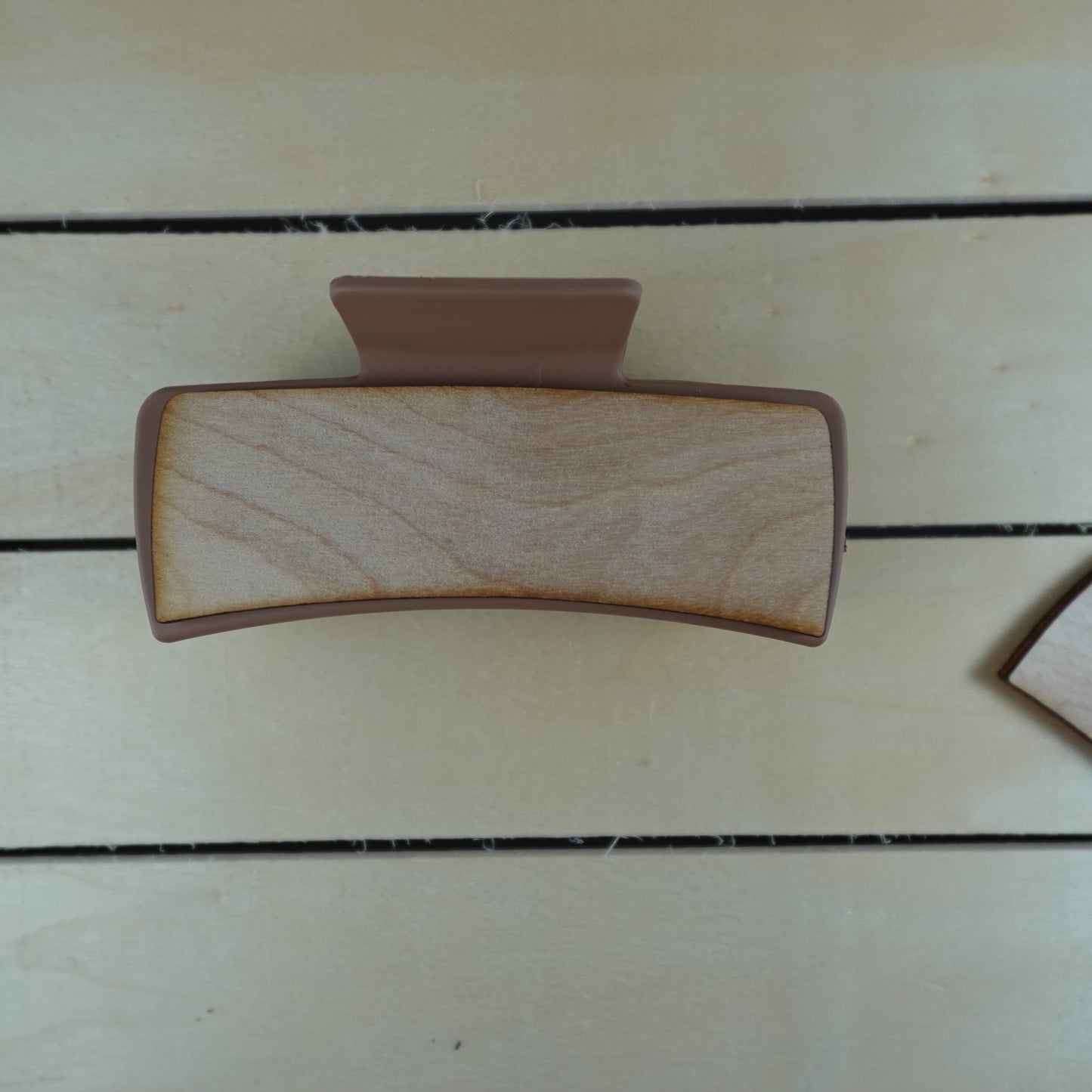Wood blanks for hair claw hair clip