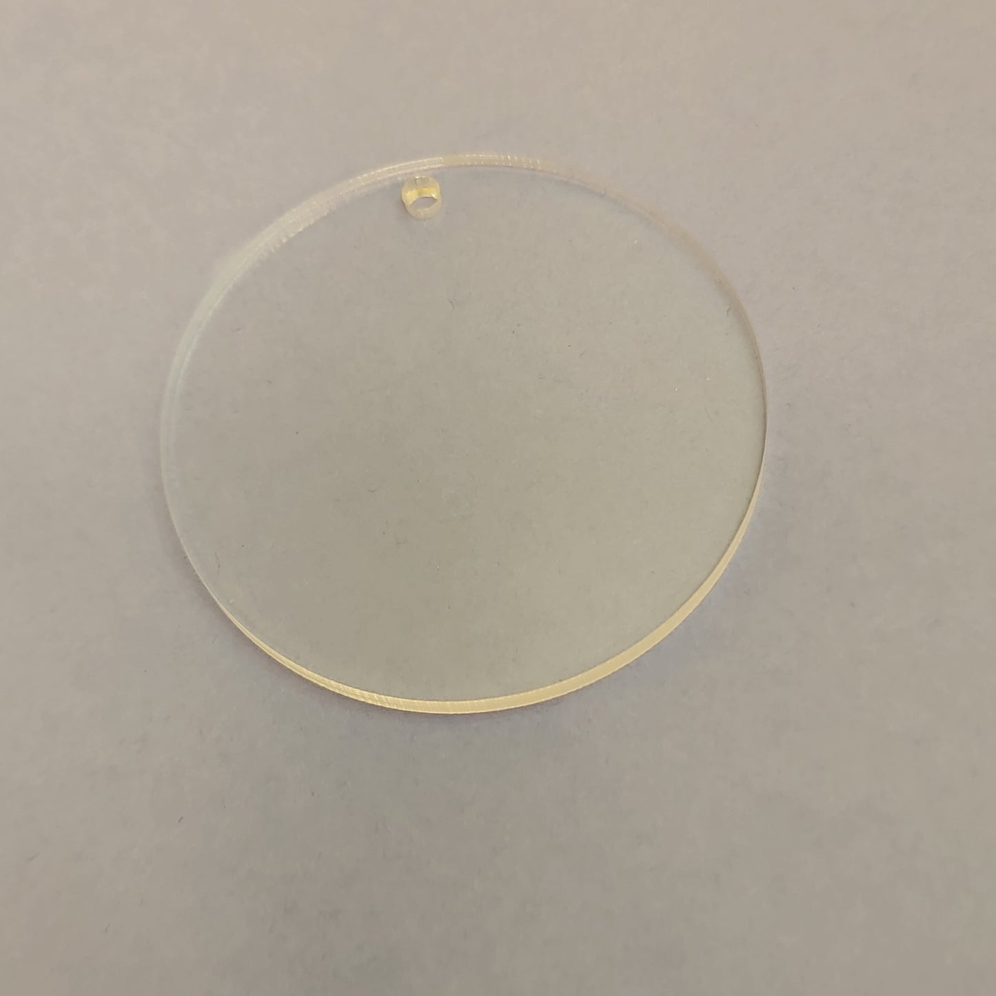 Clear Acrylic Round Shaped Craft Blank