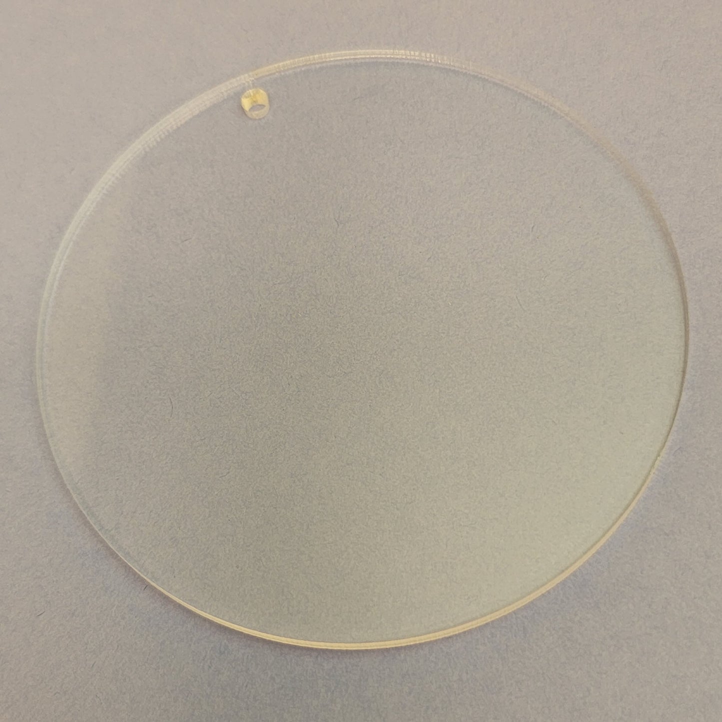 Clear Acrylic Round Shaped Craft Blank