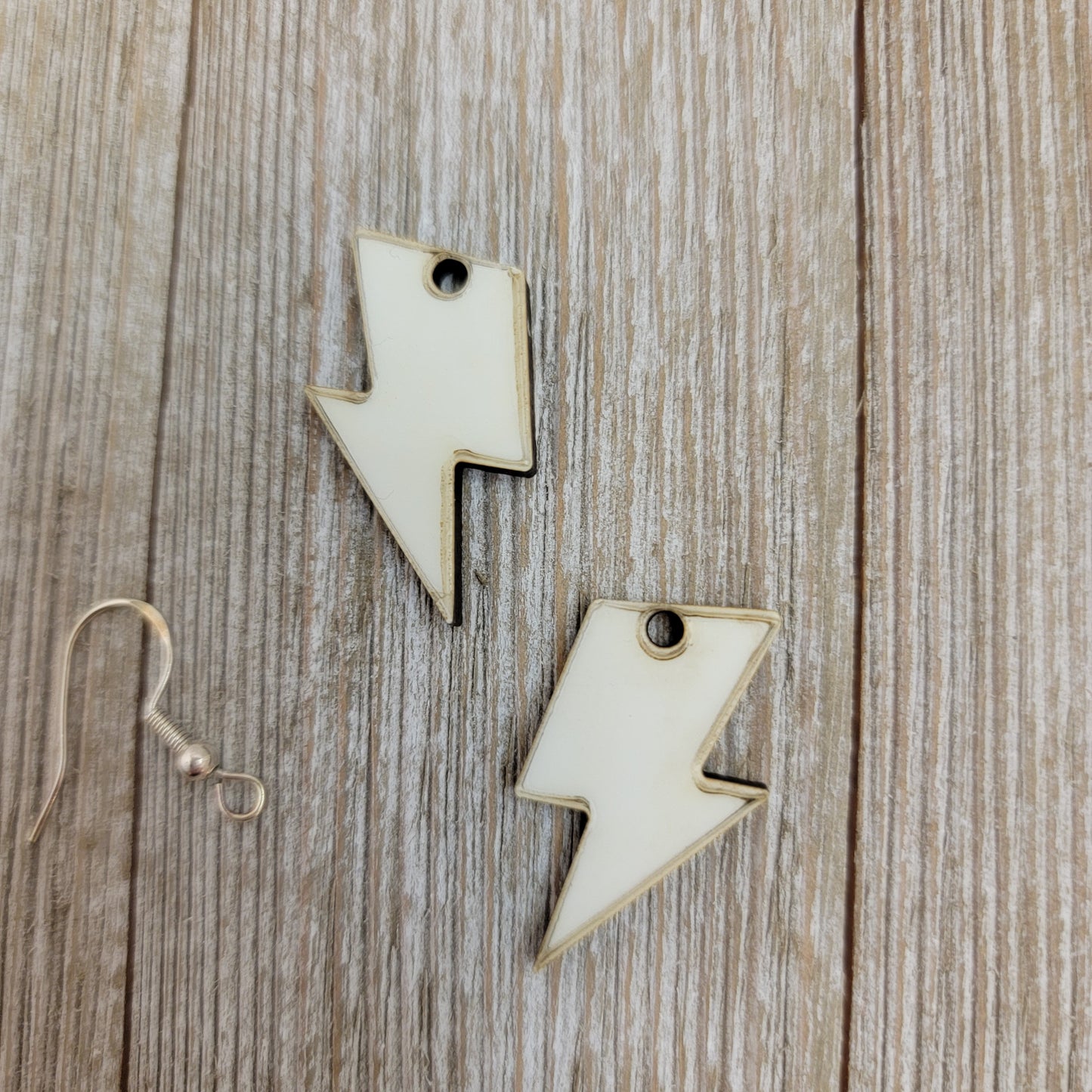 Sublimation Lightening Bolt Shaped Earring Blank