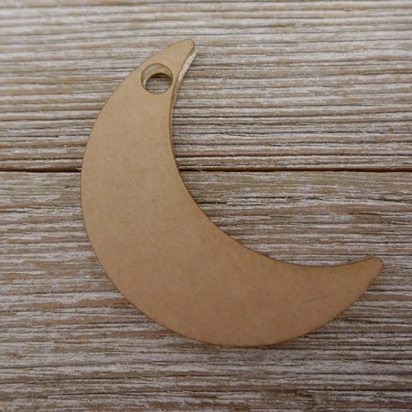 Clear Acrylic Moon Shaped Craft Blank