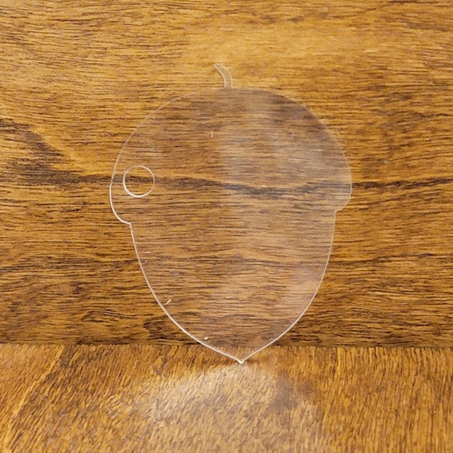 Clear Acrylic Acorn Shaped Craft Blank