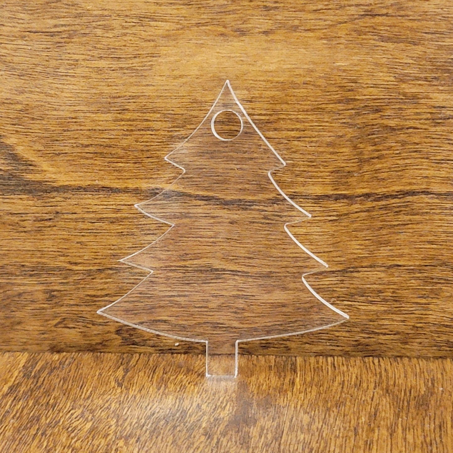 Clear Acrylic Christmas Tree Shaped Craft Blank