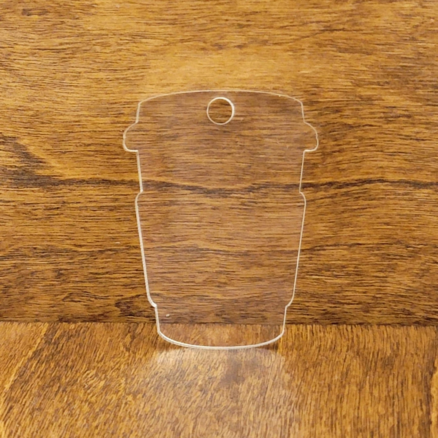 Clear Acrylic Takeout Coffee Shaped Craft Blank