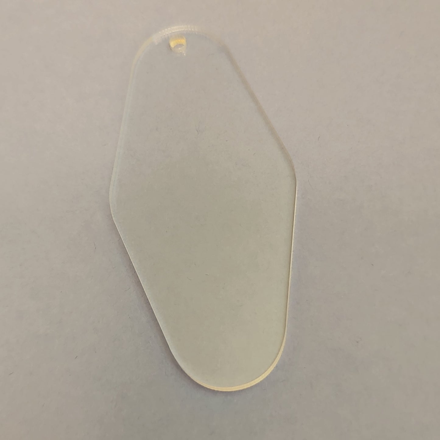 Motel key shaped cast acrylic blank, classic 1/8" acrylic/plexiglass craft supply DIY craft blank rhombus ships fast, clear and colors