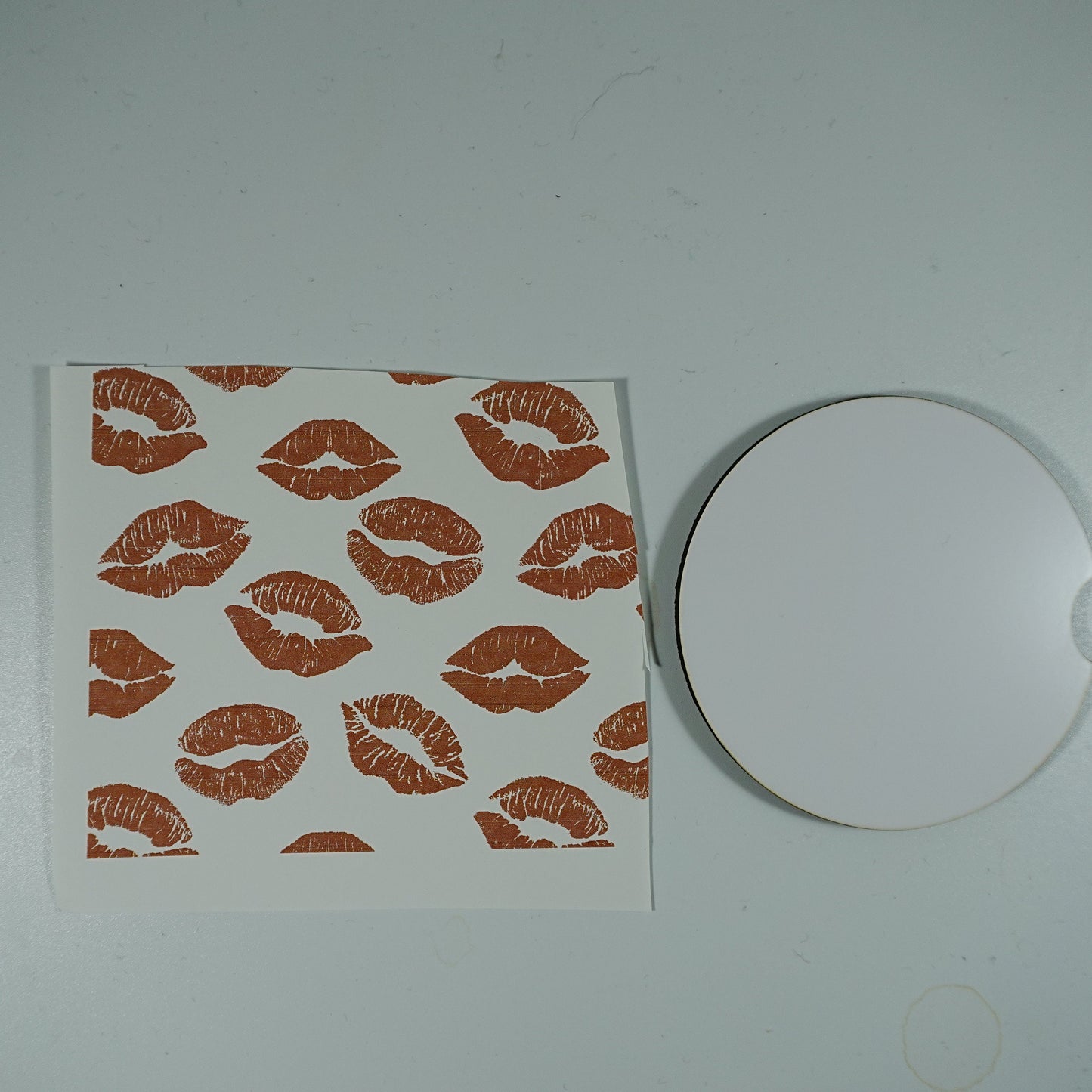 Car coaster sublimation blank, sublimation blank, set of 2 DIY craft supply, UNISUB MDF blank, ships fast, quantity discount
