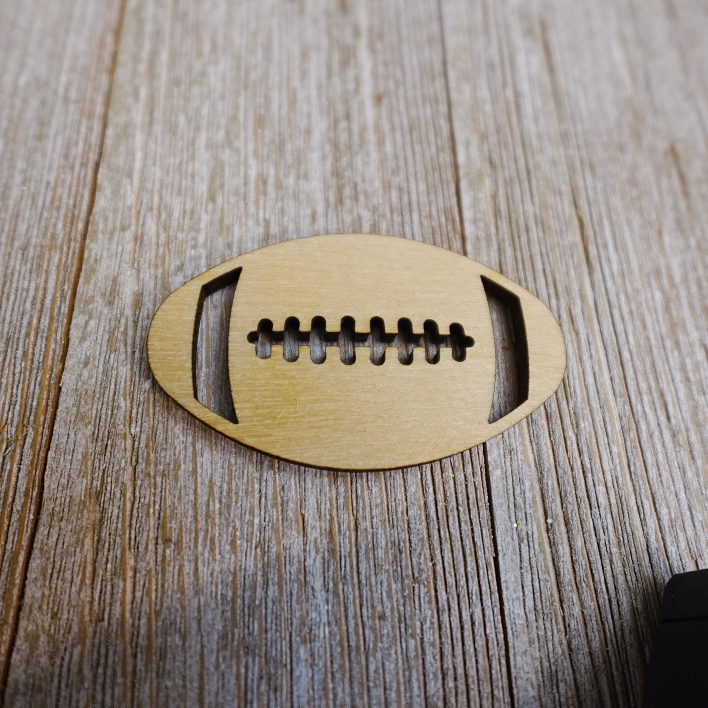 Football Wood Craft Cutout, Wood Craft Supply, Unfinished Wood Blank, Laser Cut Wooden Animal Shapes, DIY Embellishment, Ships Fast