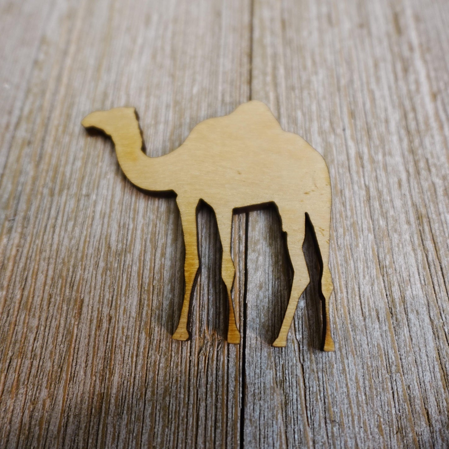 Camel Wood Craft Cutout, Wood Craft Supply, Unfinished Wood Blank, Laser Cut Shapes, DIY Embellishment, Ships Fast