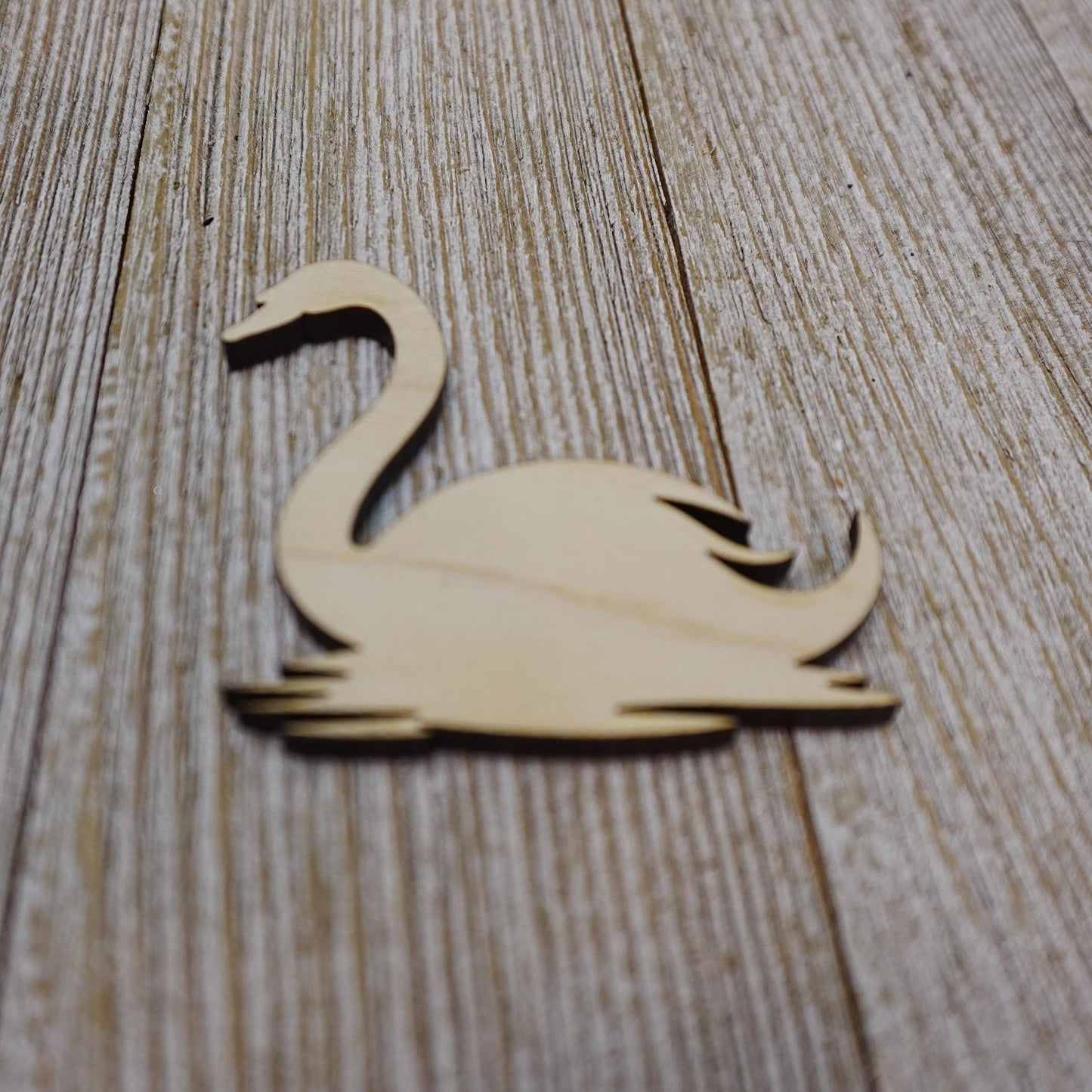 Swan Shape Wood Craft Cutout, Wood Craft Supply, Unfinished Wood Blank, Laser Cut Shapes, DIY Embellishment, Ships Fast