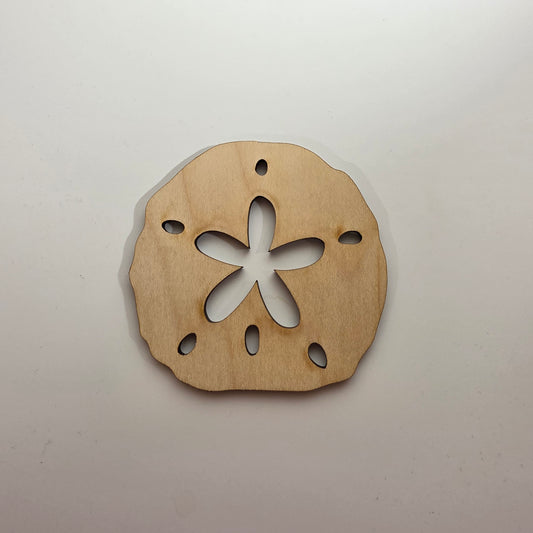 Sand Dollar Wood Craft Cutout, Wood Craft Supply, Unfinished Wood Blank, DIY Embellishment, Ships Fast