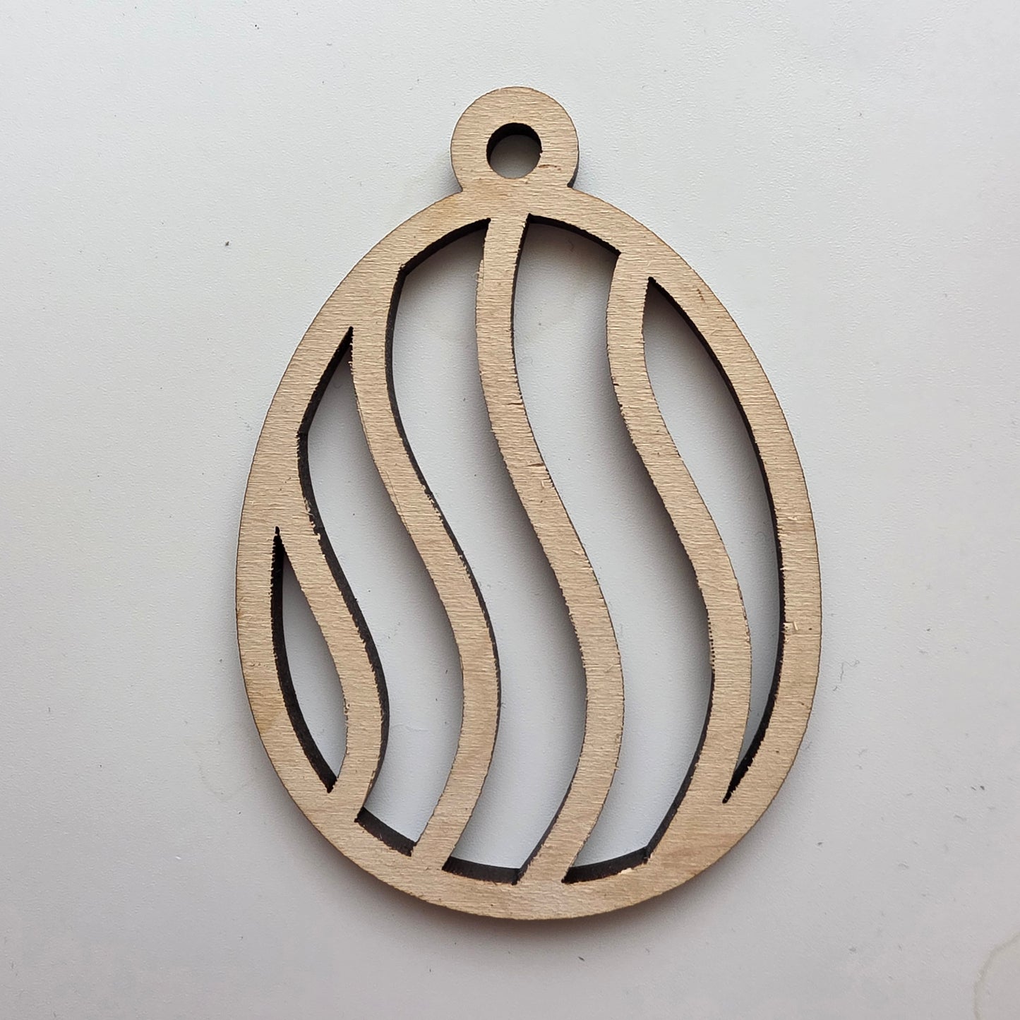 Easter Egg Ornament Wood Craft Cutout, Wood Craft Supply, Unfinished Wood Blank,  DIY Embellishment, Ships Fast