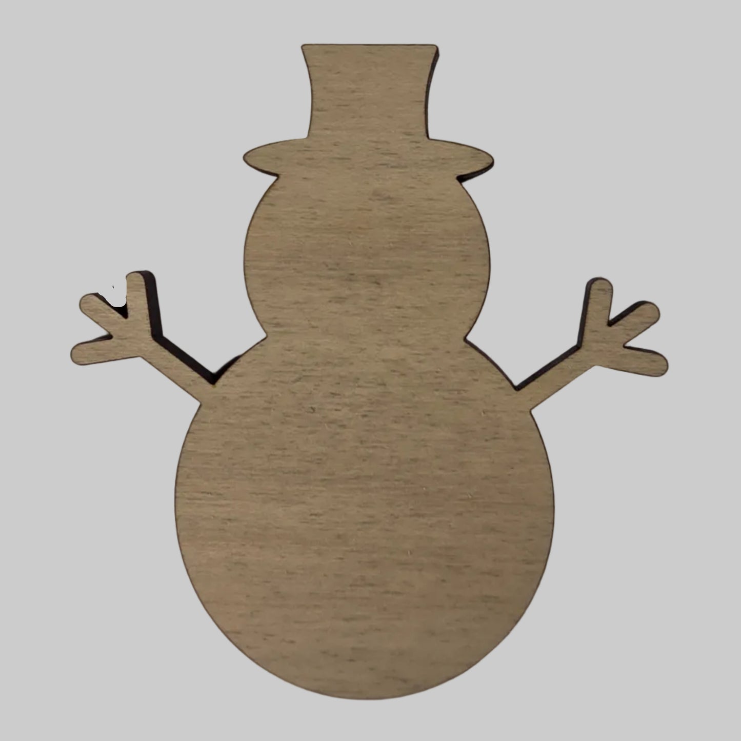 wood snowman shape