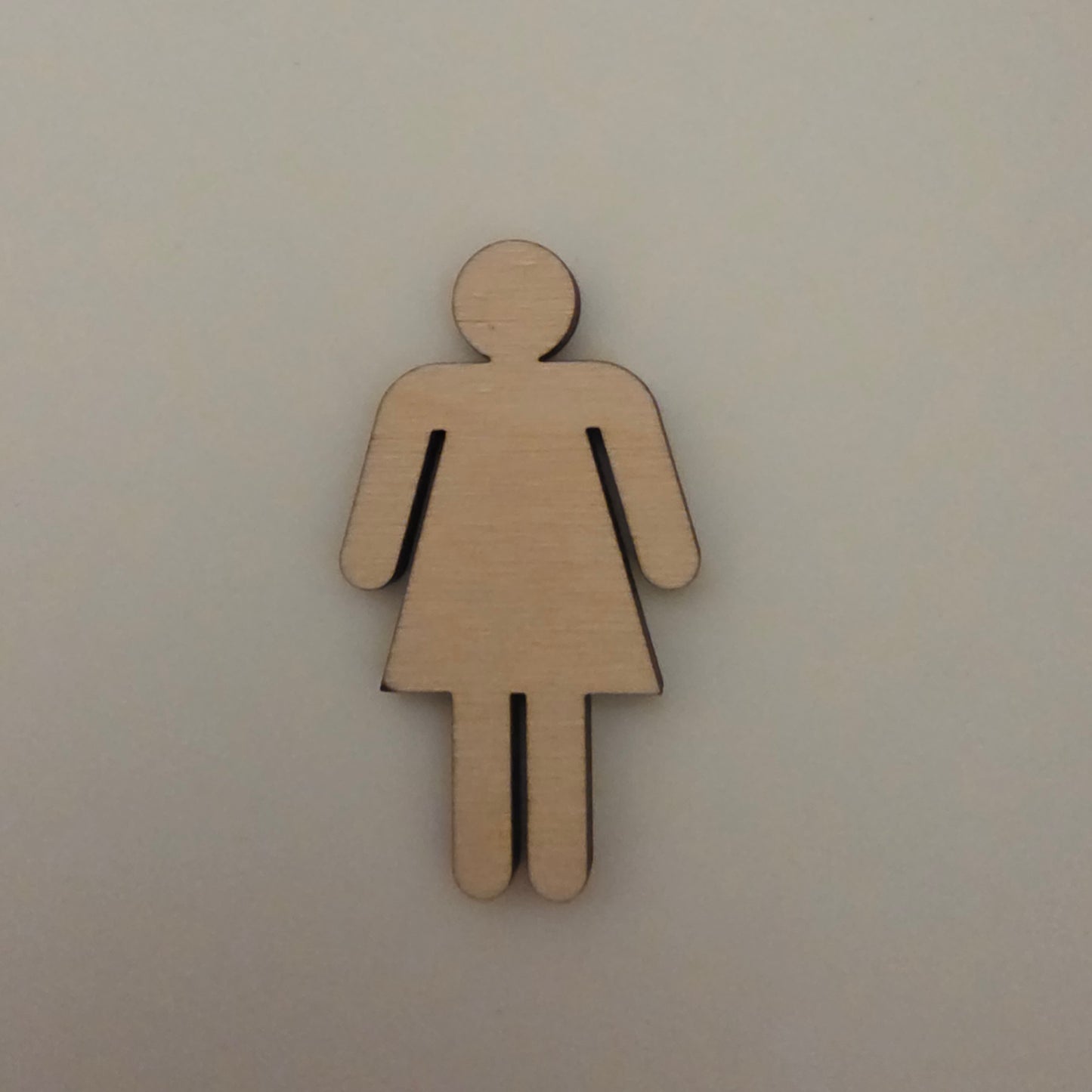Female Bathroom symbol Wood Craft Cutout, Wood Craft Supply, Unfinished Wood Blank, DIY Embellishment, Ships Fast
