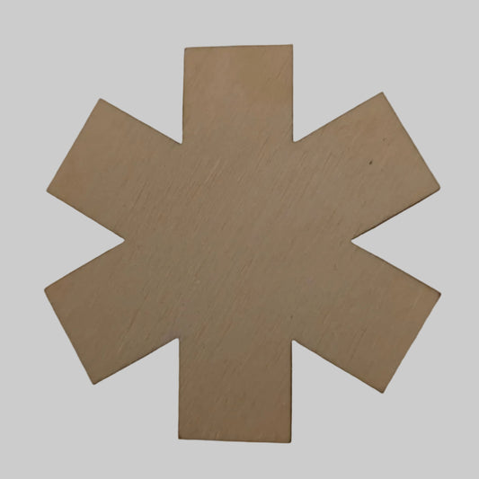 Beige star-shaped object on a beige background