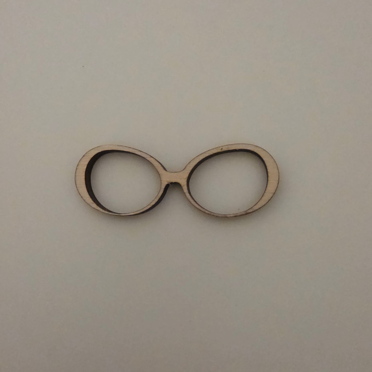 Eyeglass shape Wood Craft Cutout, Wood Craft Supply, Unfinished Wood Blank, DIY Embellishment, Ships Fast