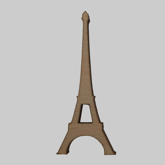 Model of the Eiffel Tower on a plain background