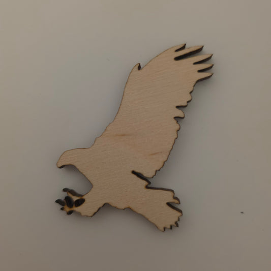 Flying Eagle Shape Wood Craft Cutout, Wood Craft Supply, Unfinished Wood Blank, DIY Embellishment, Ships Fast