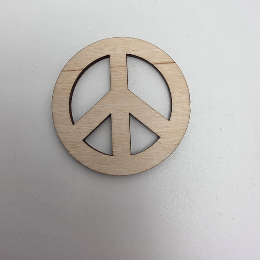 Laser cut wood Peace Sign-shape Craft Supply, Easter Theme Unfinished Wood Blank, DIY Embellishment (Copy)