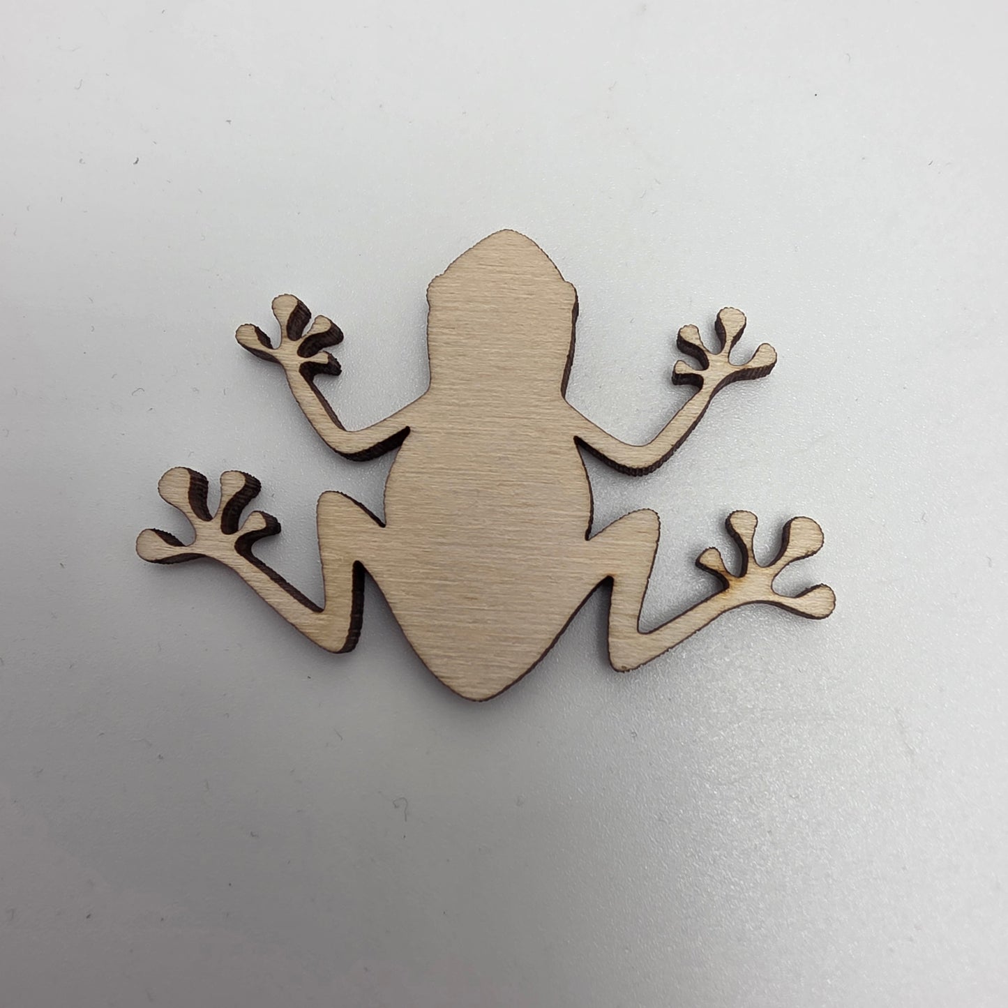 Laser cut wood Frog-shape Craft Supply, Easter Theme Unfinished Wood Blank, DIY Embellishment (Copy) (Copy)