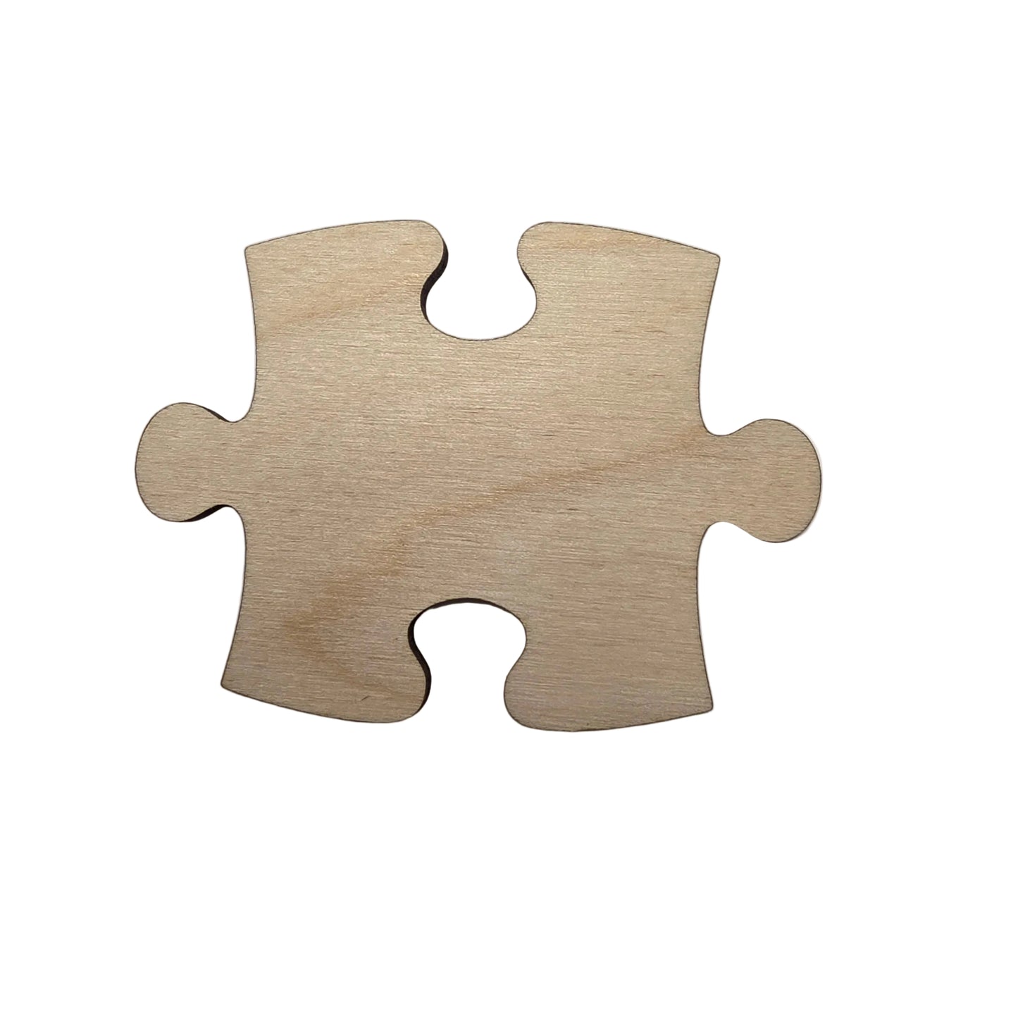 Puzzle Piece Shape Wood Craft Cutout, Wood Craft Supply, Unfinished Wood Blank, DIY Embellishment, Ships Fast