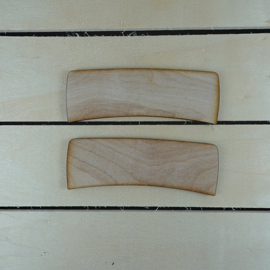 Wood blanks for hair claw hair clip