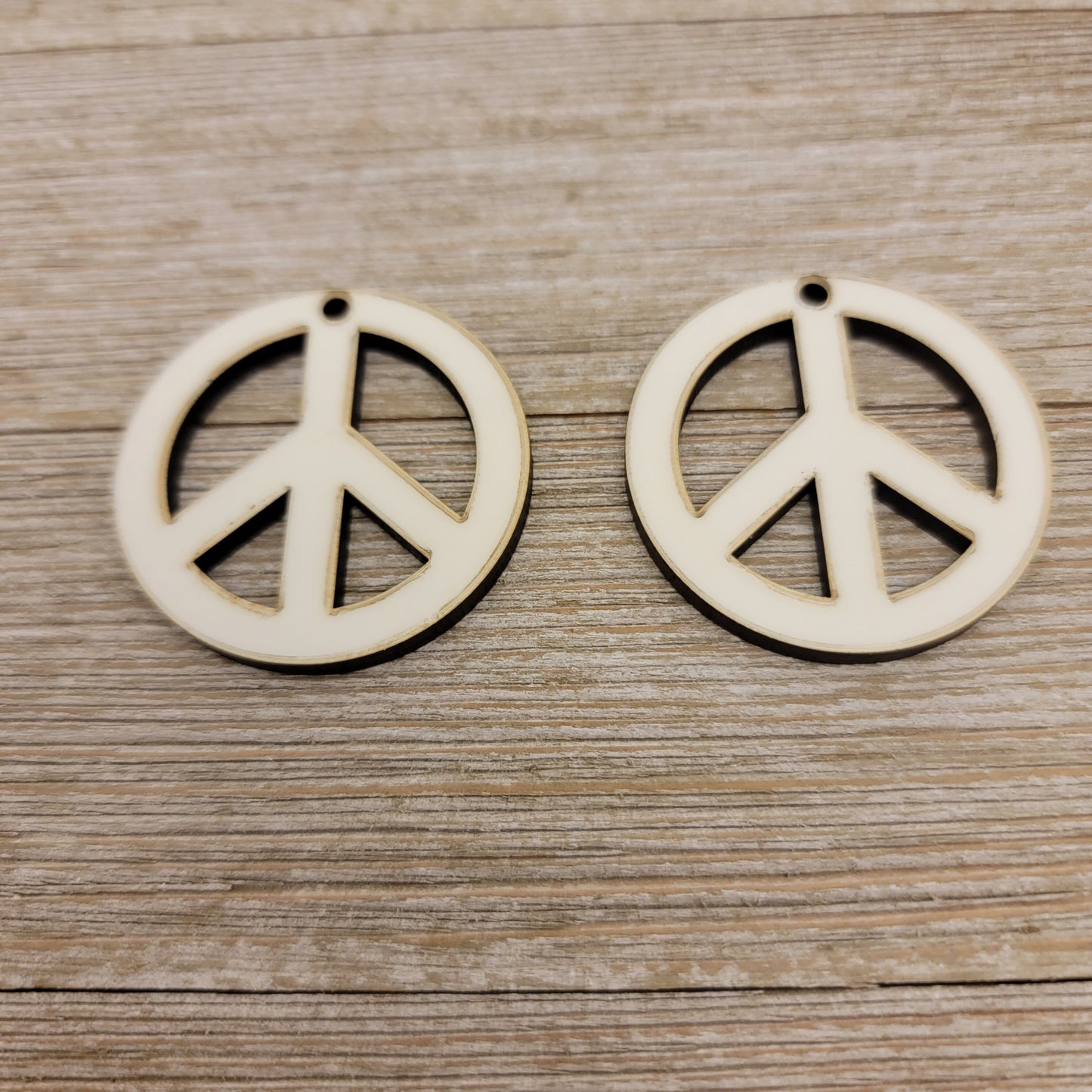 Sublimation Peace Sign Shaped Earring Blank