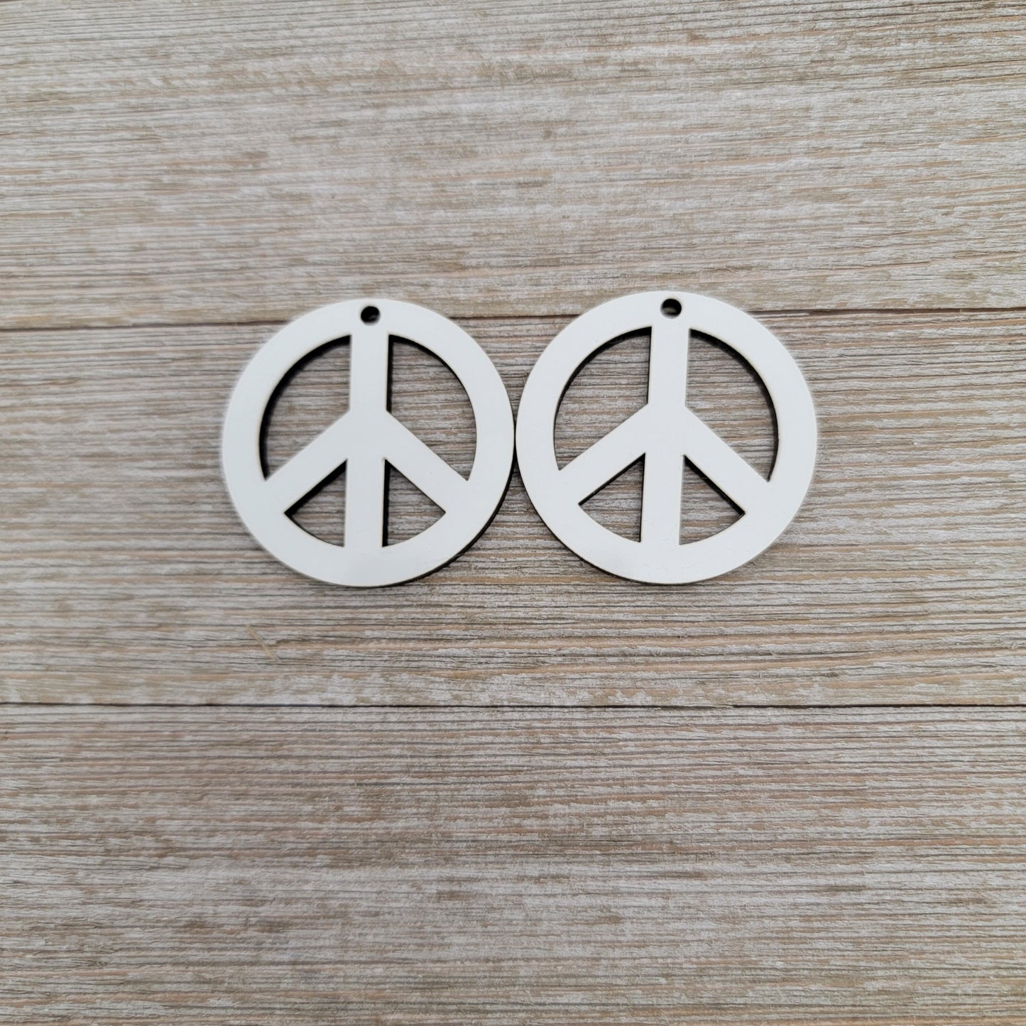 Sublimation Peace Sign Shaped Earring Blank