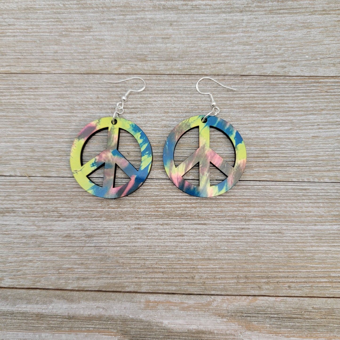 Sublimation Peace Sign Shaped Earring Blank