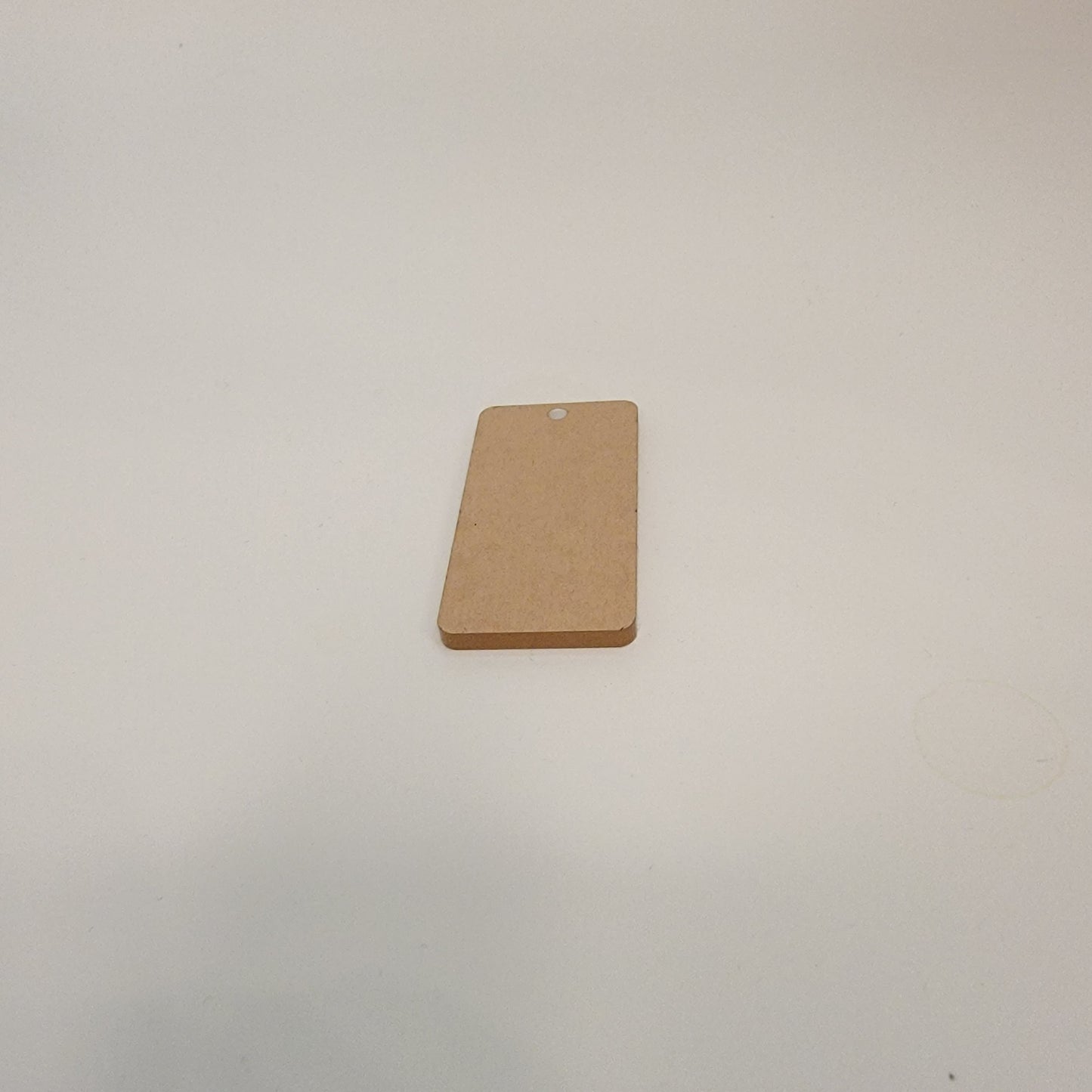 Clear cast acrylic rectangle shaped blank 1/8" (3 mm) 6 inch tall by 1 inch wide with hole or without