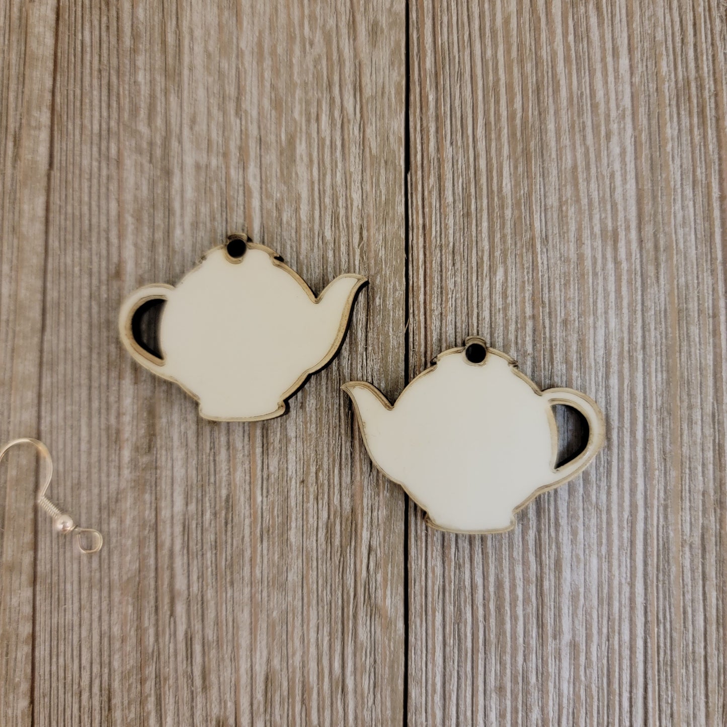 Sublimation Teapot Shaped Earring Blank