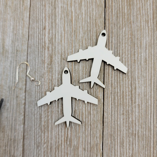 Sublimation Airplane Shaped Earring Blank