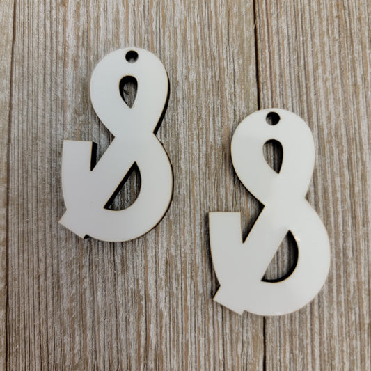 SublimationAmpersand Shaped Earring Blank