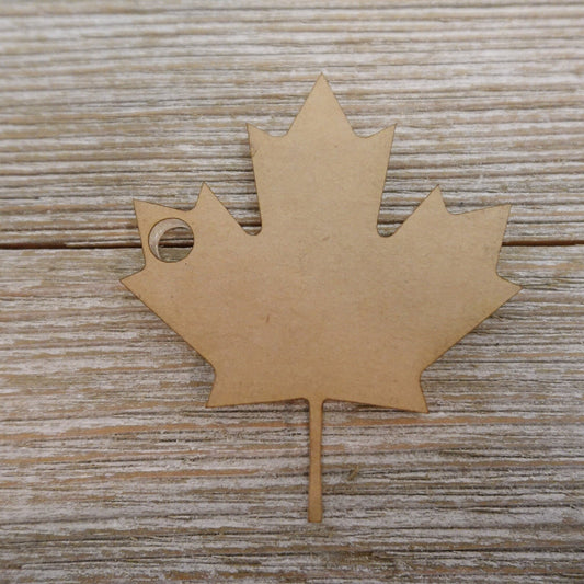 Clear Acrylic Maple Leaf Shaped Craft Blank