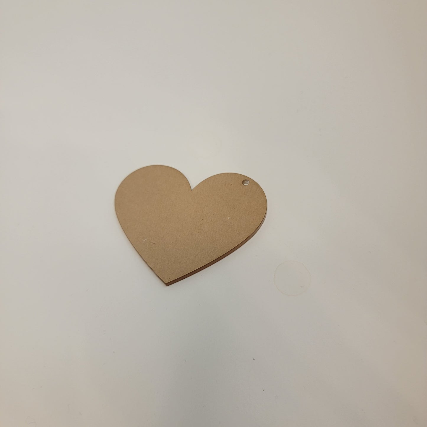 Clear Acrylic Heart Shaped Craft Blank