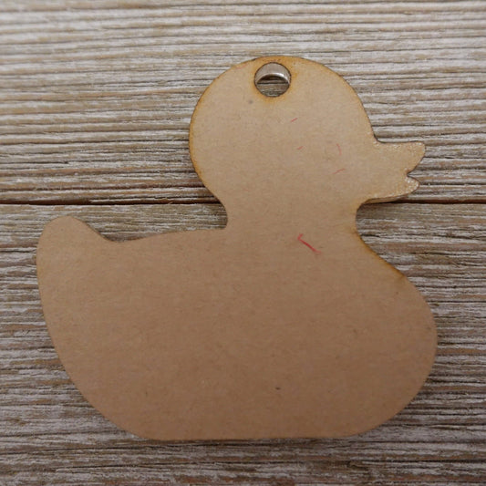 Clear Acrylic Toy Duck Shaped Craft Blank