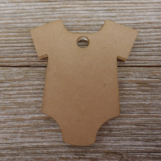 Clear Acrylic Baby Bodysuit Shaped Craft Blank