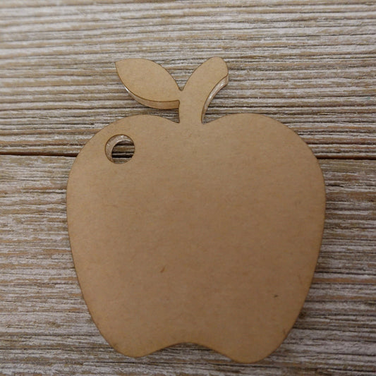 Clear cast acrylic apple shaped blank 1/8" (3 mm)/keychains blank /cricut craft blank supply/DIY jewelry blank /with+/-hole / ships quick