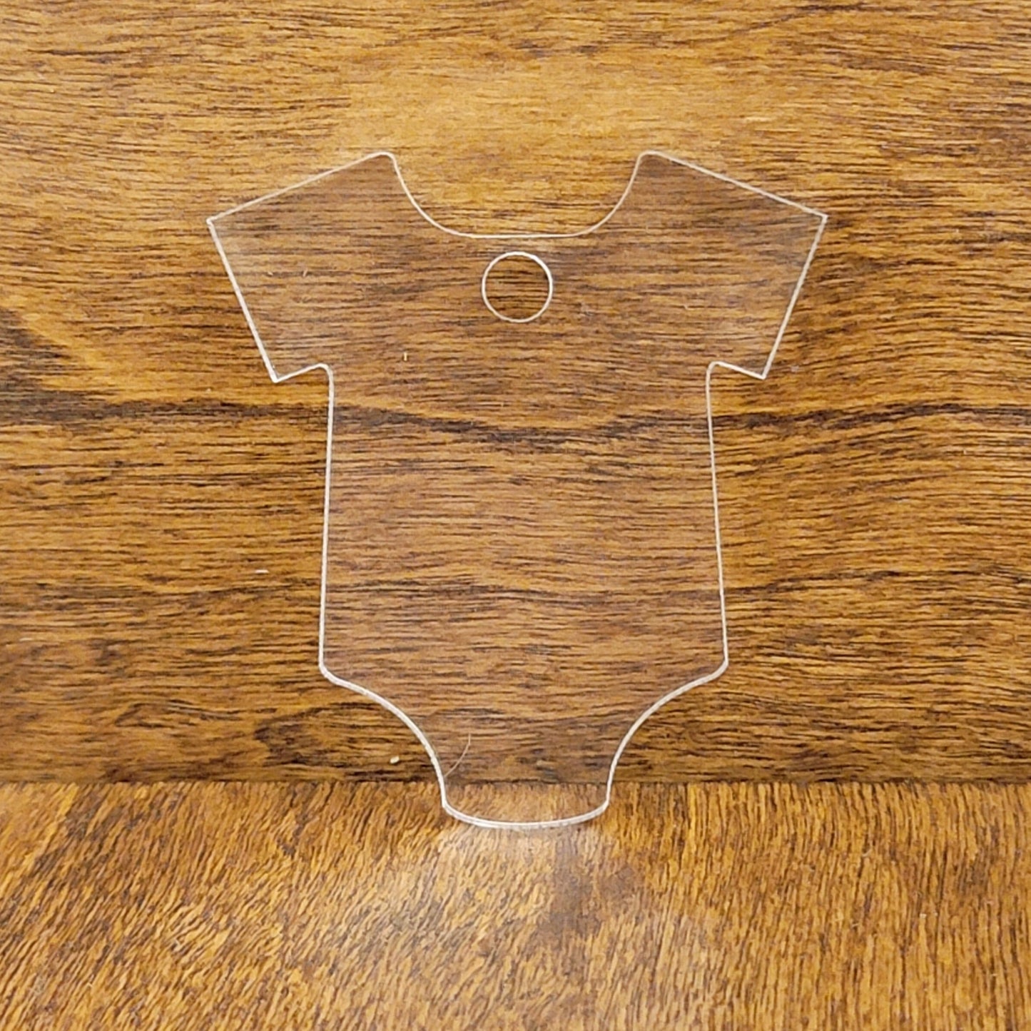 Clear Acrylic Baby Bodysuit Shaped Craft Blank