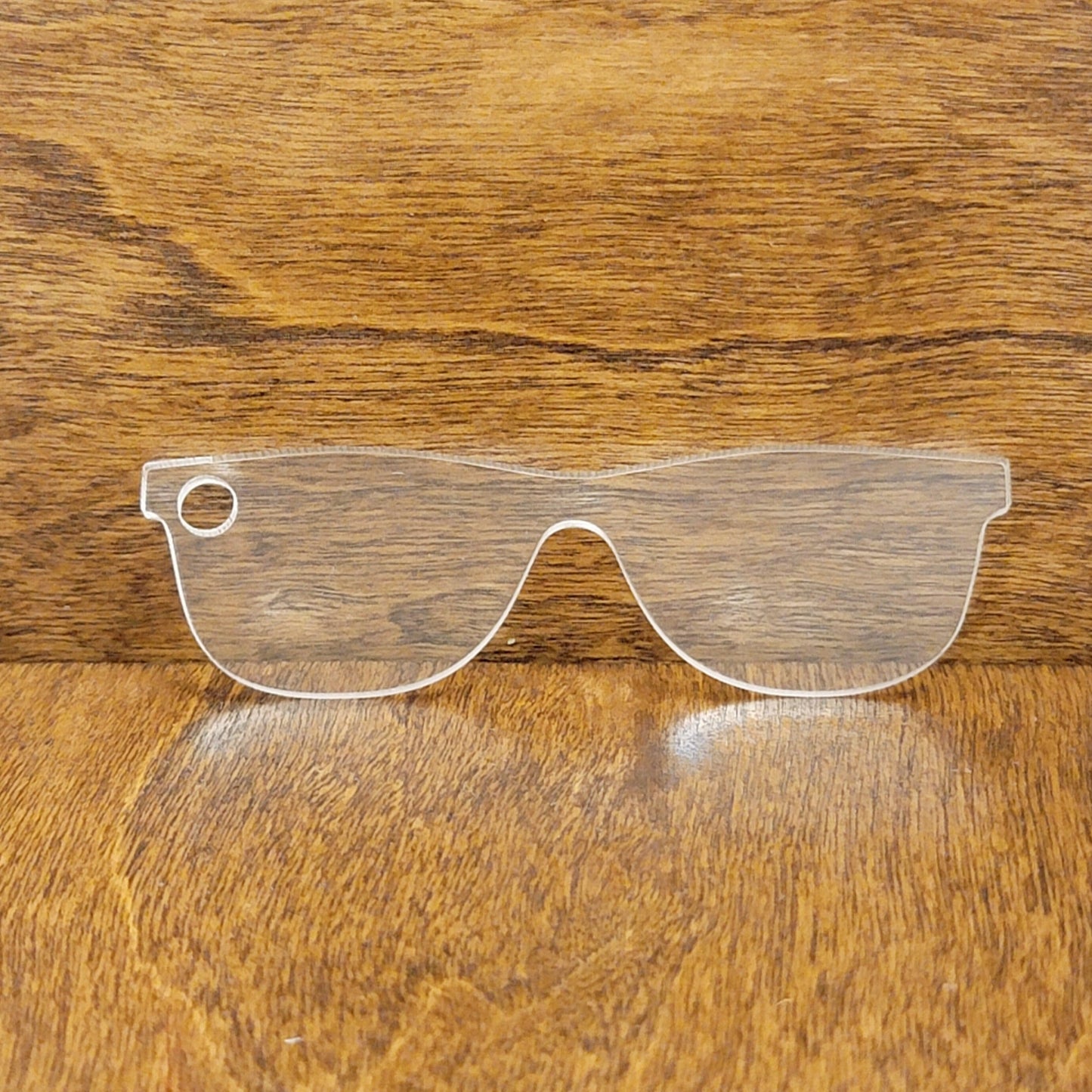 Clear Acrylic Eyeglass Shaped Craft Blank