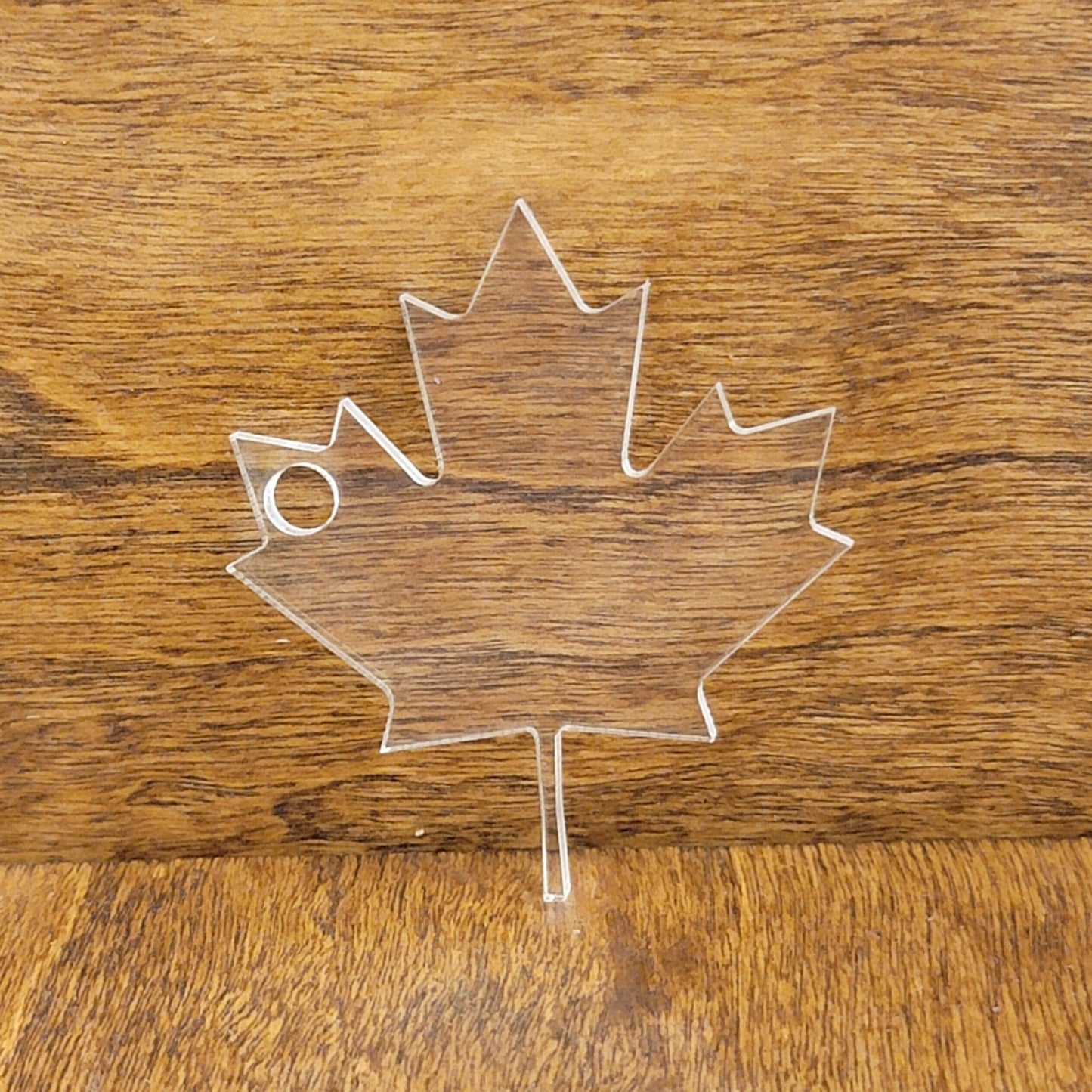 Clear Acrylic Maple Leaf Shaped Craft Blank