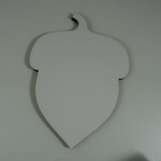 Acorn Shape Ornament Blank Single Sided MDF