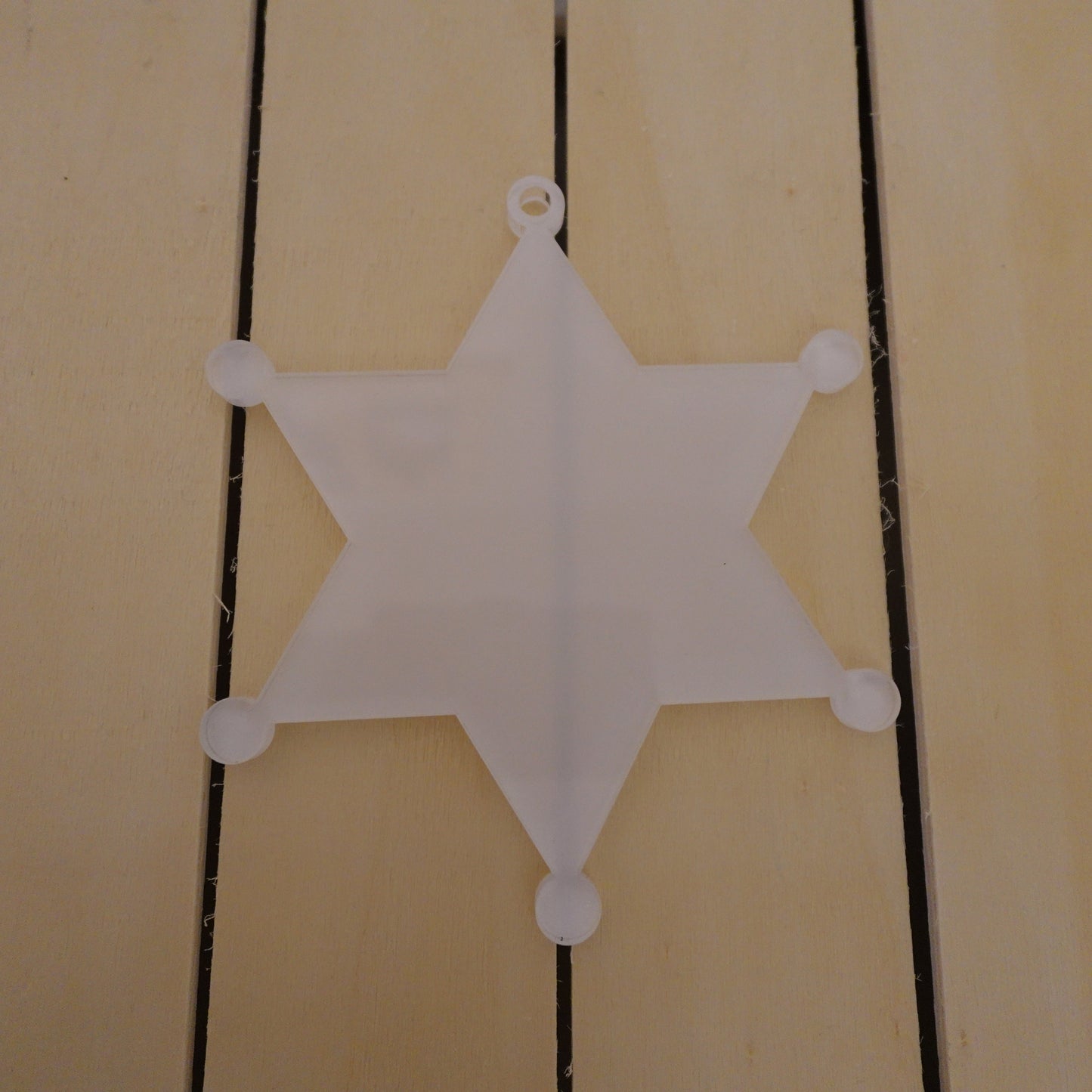 Sheriff Badge Shape Sublimation Acrylic Blank