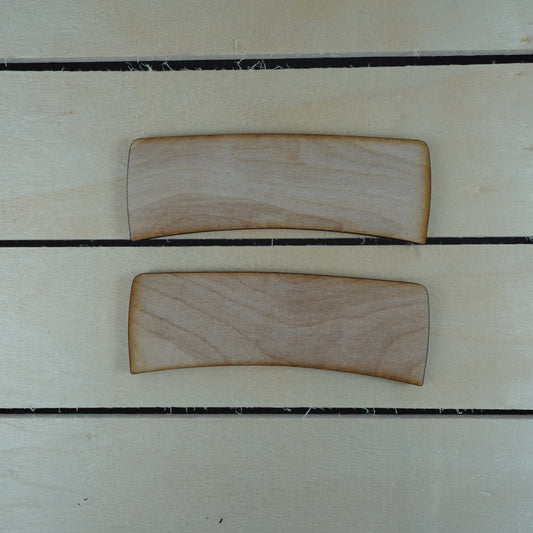 DIY Wooden Hair Clip Blanks for Crafting 4 Inch Claw Clips, hair clip blank, 1/8th inch wood blank, ships fast, create your own design,
