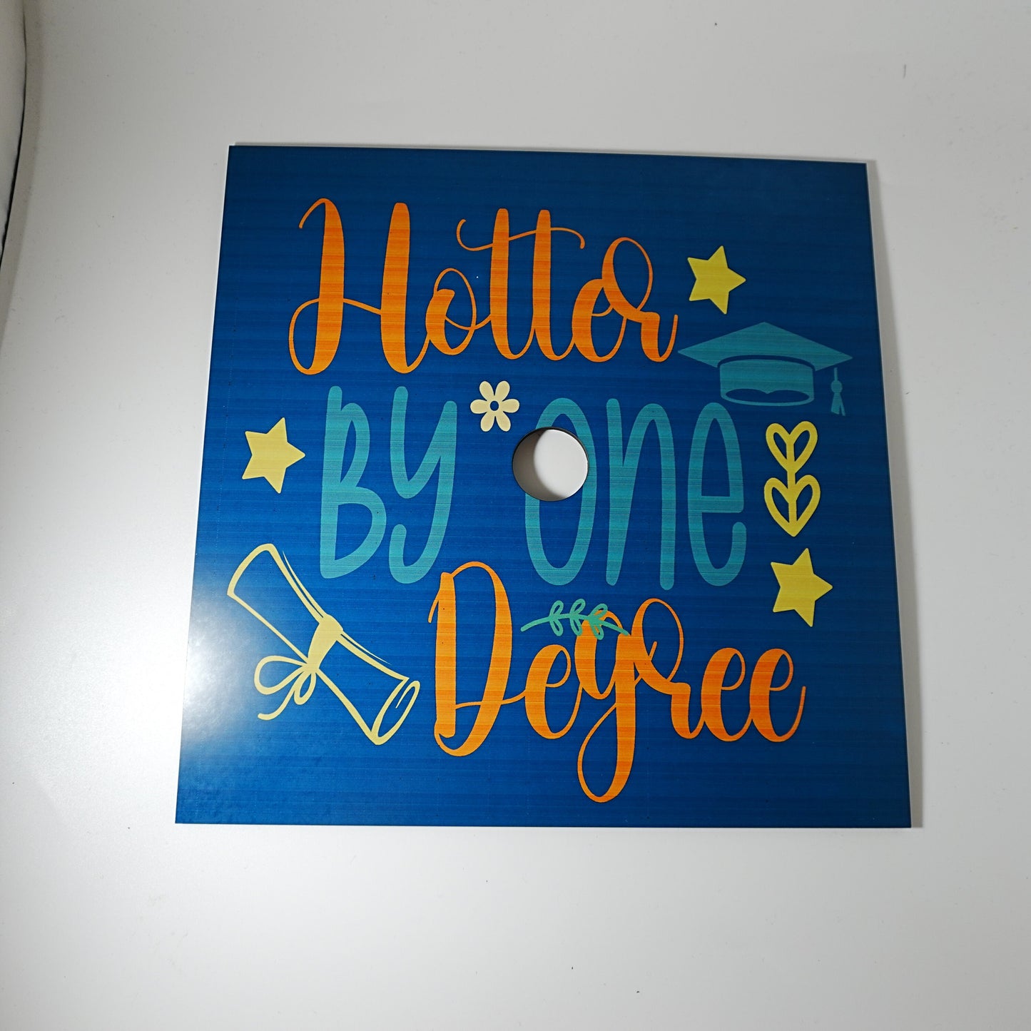 Graduate Cap Topper Blank, Unisub MDF, DIY craft blank, mortarboard sublimation hardboard blank, DIY, academic cap top, personalize grad