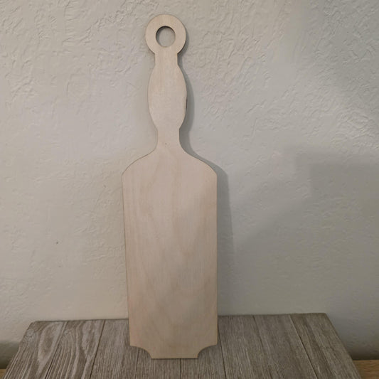 Greek Paddle Wood Blank, DIY Sorority or Fraternity pledge paddle, laser cut quality plywood, ships fast, unpainted, decorate your own