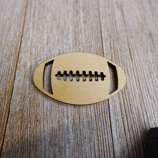 Football Wood Craft Cutout, Wood Craft Supply, Unfinished Wood Blank, Laser Cut Wooden Animal Shapes, DIY Embellishment, Ships Fast