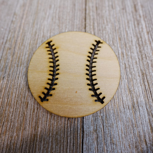 Baseball Wood Craft Cutout, Wood Craft Supply, Unfinished Wood Blank, Laser Cut sport Shapes, DIY Embellishment, Ships Fast