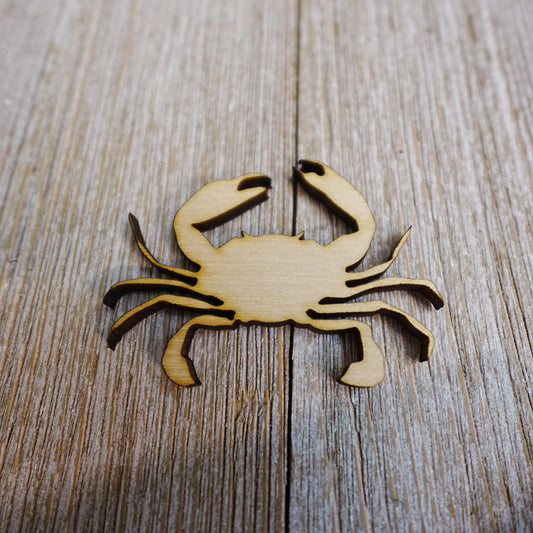 Crab Wood Craft Cutout, Wood Craft Supply, Unfinished Wood Blank, Laser Cut animal Shapes, DIY Embellishment, Ships Fast