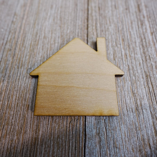 House Wood Craft Cutout, Wood Craft Supply, Unfinished Wood Blank, Laser Cut Shapes, DIY Embellishment, Ships Fast