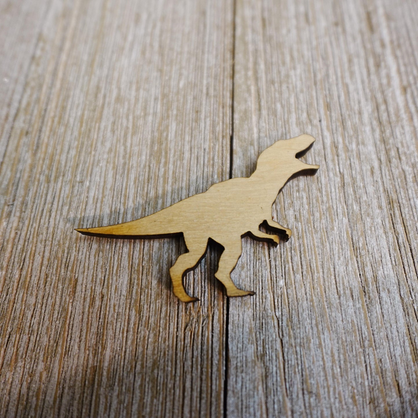 T-rex Wood Craft Cutout, Wood Craft Supply, Unfinished Wood Blank, Laser Cut Shapes, DIY Embellishment, Ships Fast